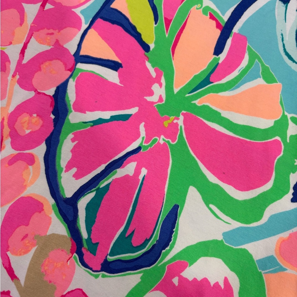 Lilly Pulitzer SAMPLE Short Sleeve Dress Multi Exotic‎ Garden Size Small - Picture 2 of 10